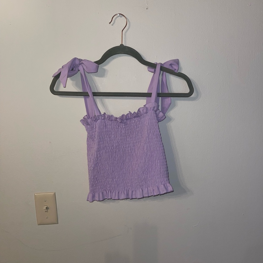 Purple Cinched Top